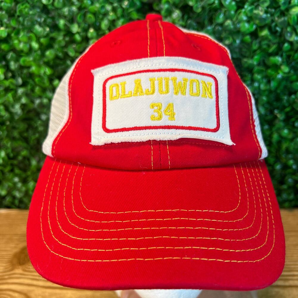 Vintage Houston Rockets Hakeem "The Dream" Olajuwon #34 Embroidered NBA Cap 1 Sz